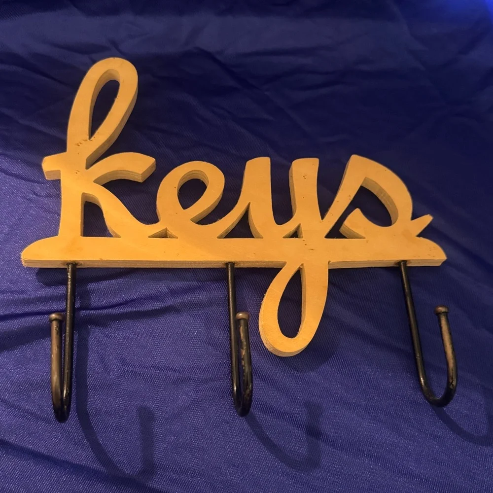 Vintage Style Oak 'Keys' Wall Hook